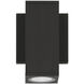 Arena 70 LED 6.3 inch Black Outdoor Wall Mount